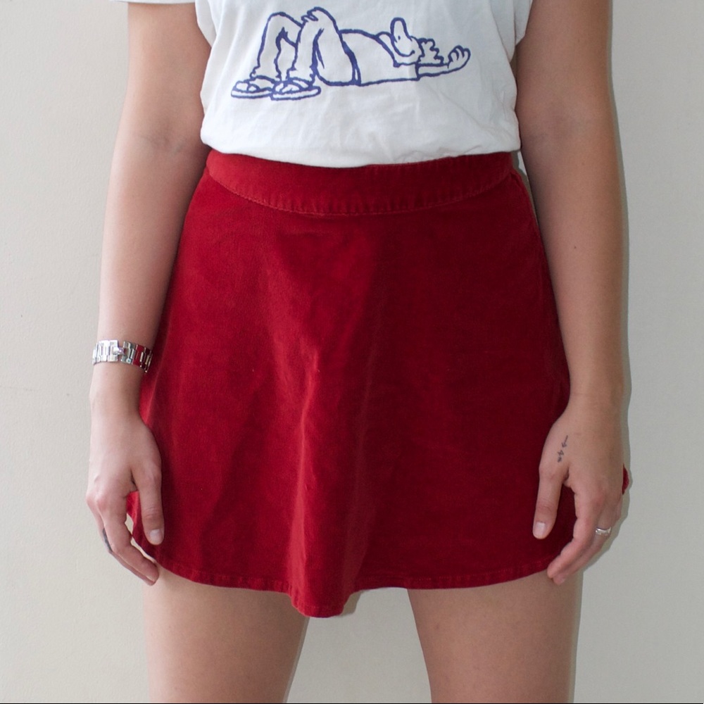 + Red Skater Skirt +